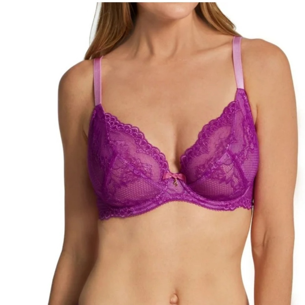 Gossard Superboost Lace Non-Padded Plunge Bra Orchid 32C